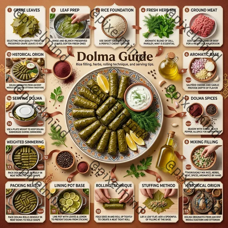 Luxury Middle Eastern Food Infographics