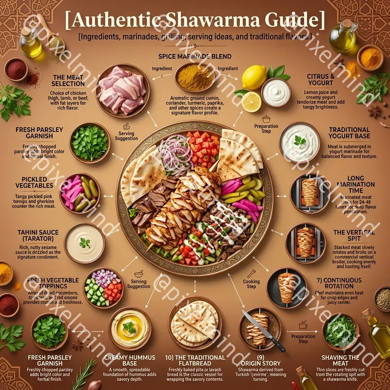 Luxury Middle Eastern Food Infographics