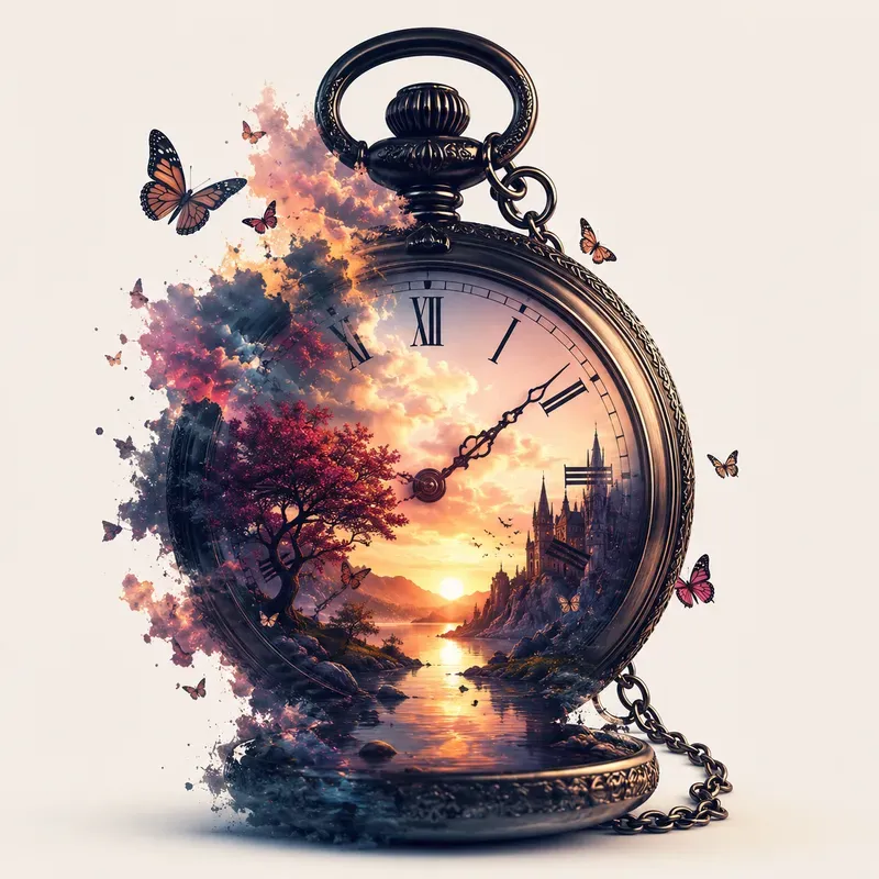 Dreamscape Double Exposure Silhouettes