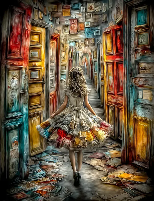 Wonderlandinspired Surreal Storybooks