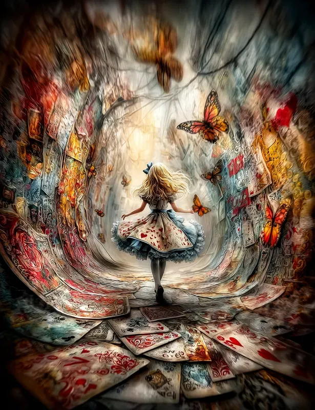 Wonderlandinspired Surreal Storybooks