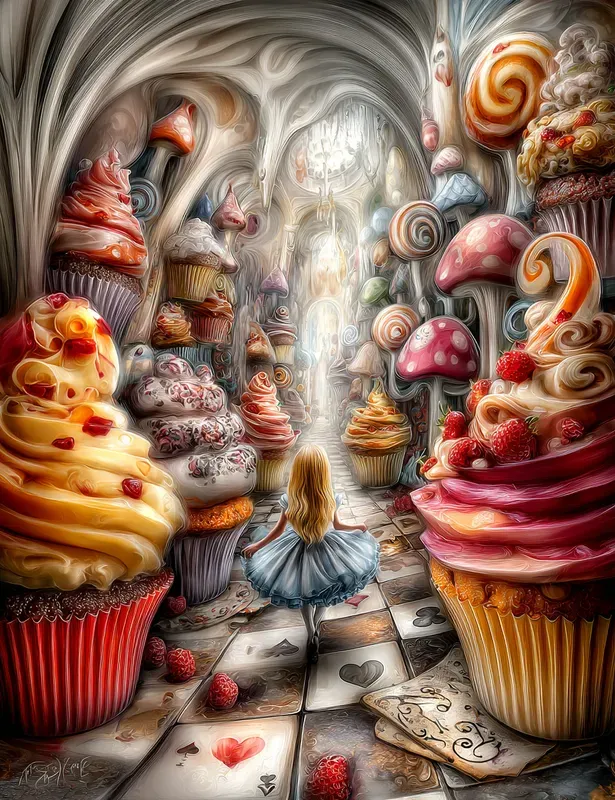 Wonderlandinspired Surreal Storybooks