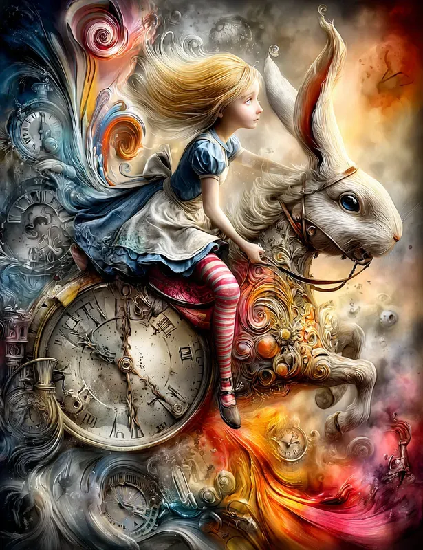 Wonderlandinspired Surreal Storybooks