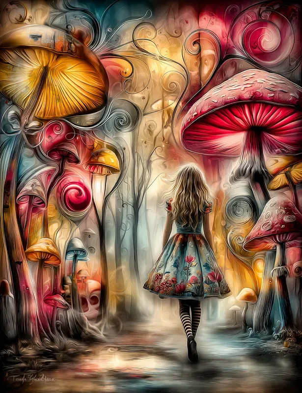 Wonderlandinspired Surreal Storybooks