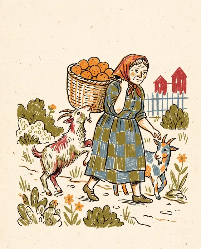 Handcrafted Crayon Folk Illustrations