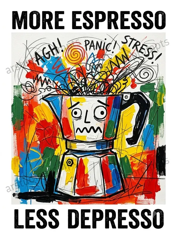 Indie Coffee Shop Kitchen Wall Art