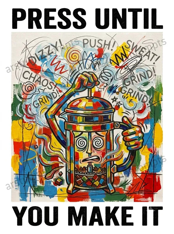 Indie Coffee Shop Kitchen Wall Art