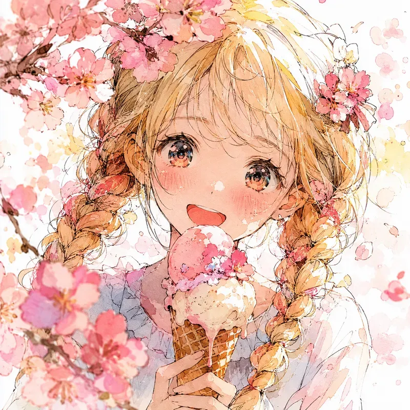 Expressive Anime Watercolor Portraits