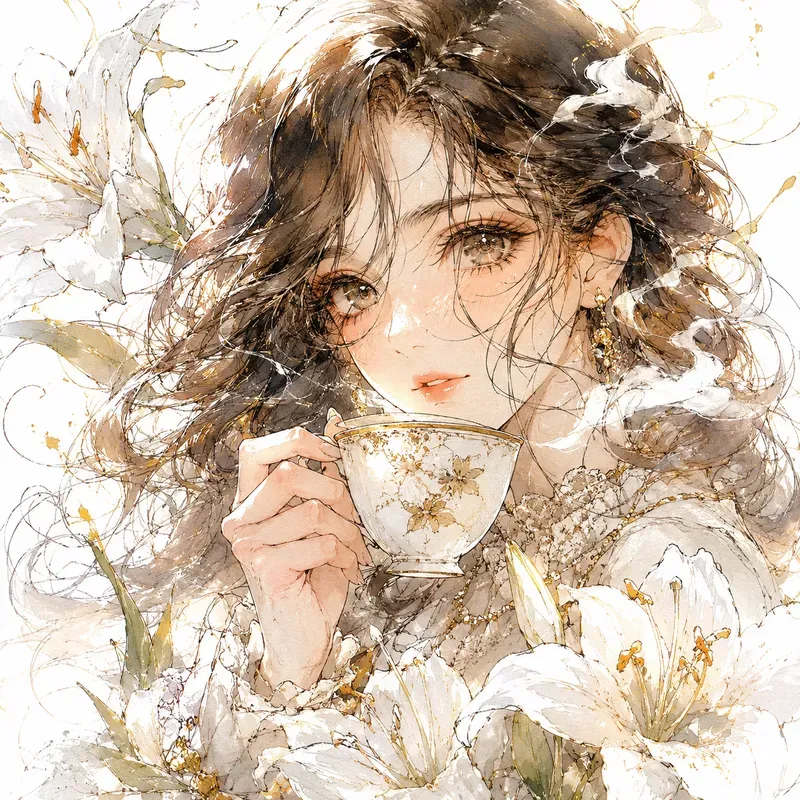 Expressive Anime Watercolor Portraits