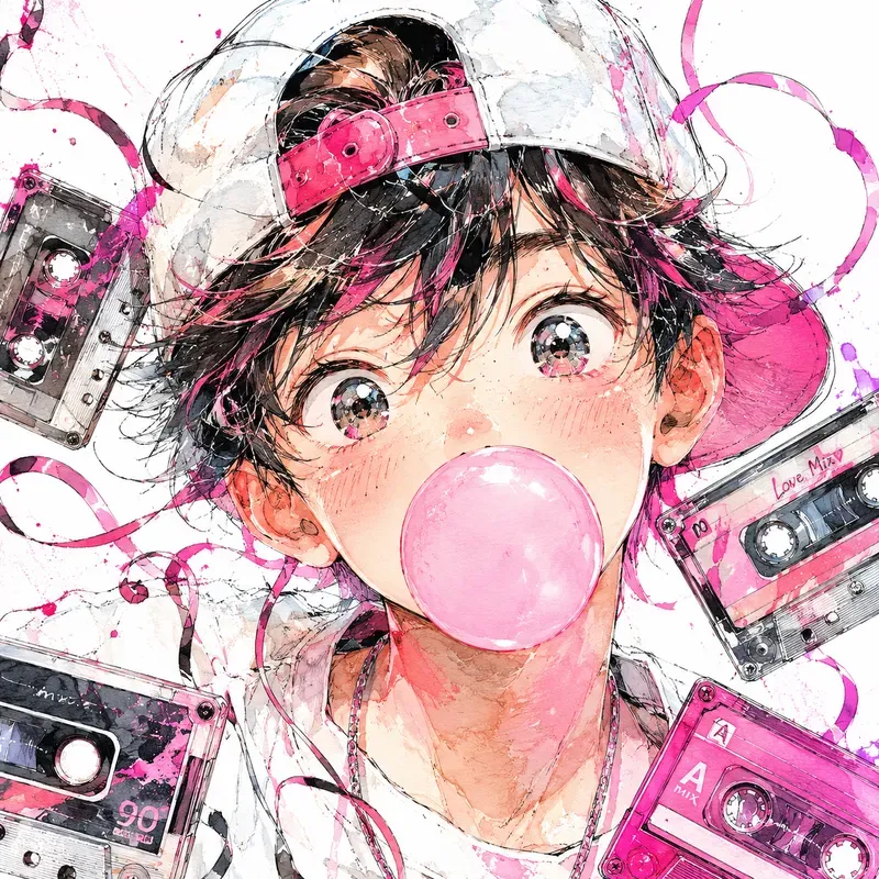 Expressive Anime Watercolor Portraits