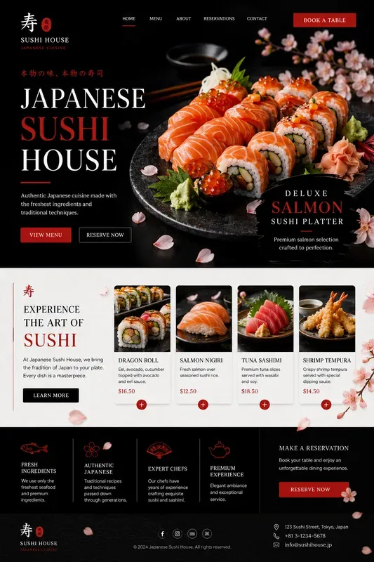 Modern Mexican Food Landing Page UIs
