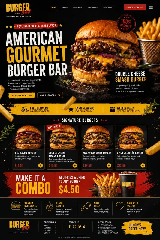 Modern Mexican Food Landing Page UIs