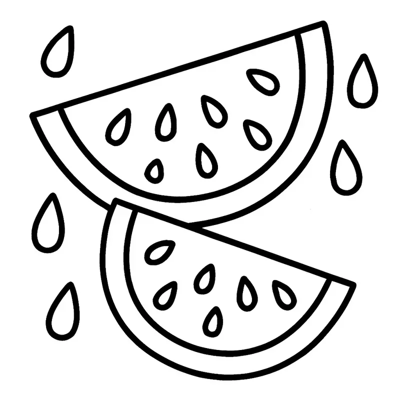 Bold And Easy Summer Coloring Pages
