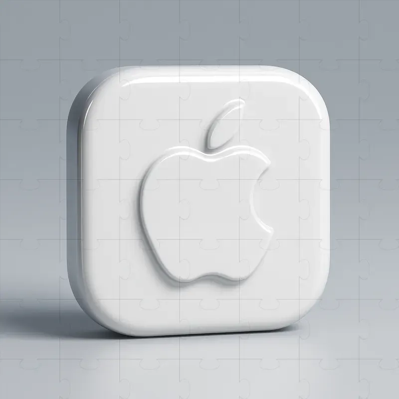 Glossy Plastic Logo Apps