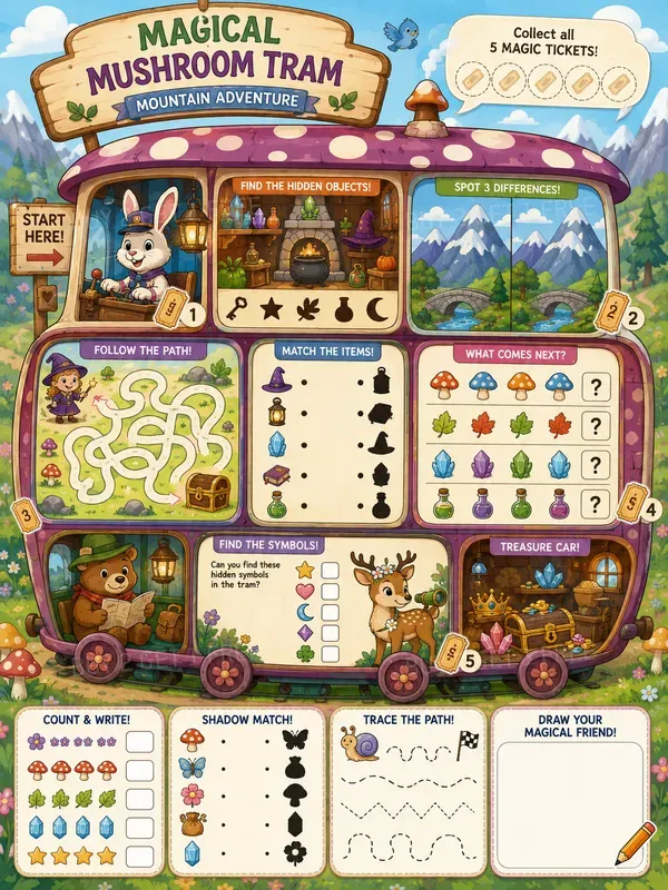 Secret Transport Activity Pages