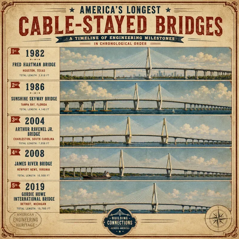 Usa Iconic Bridges Timeline Posters