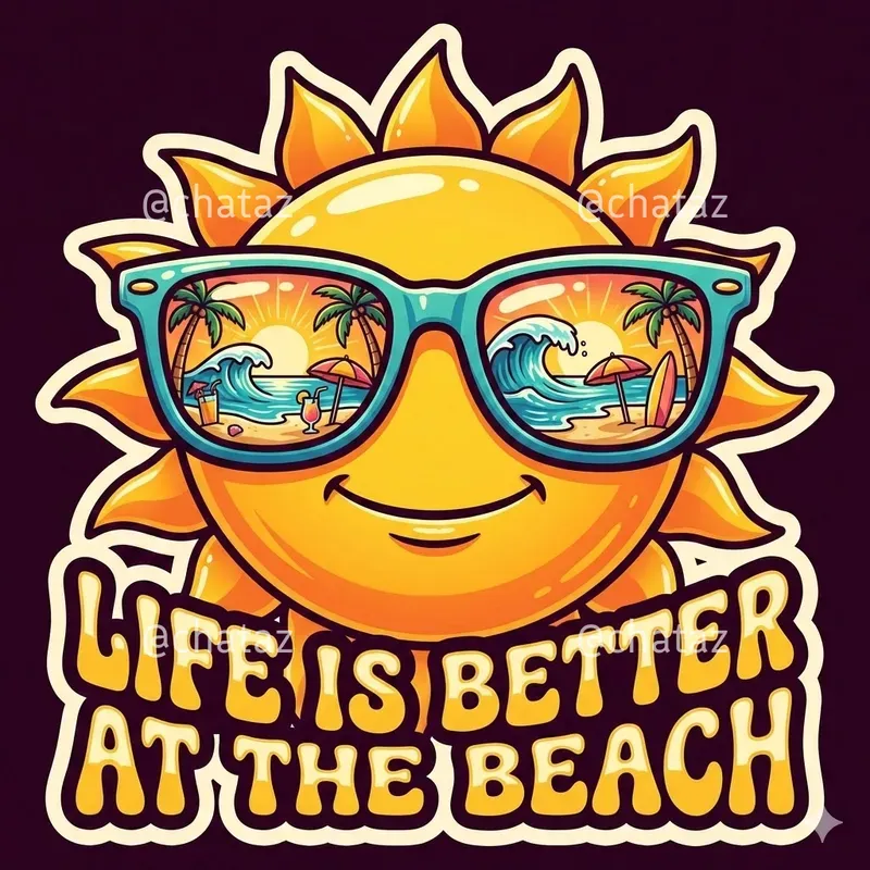 Retro Summer Sunglasses Illustrations