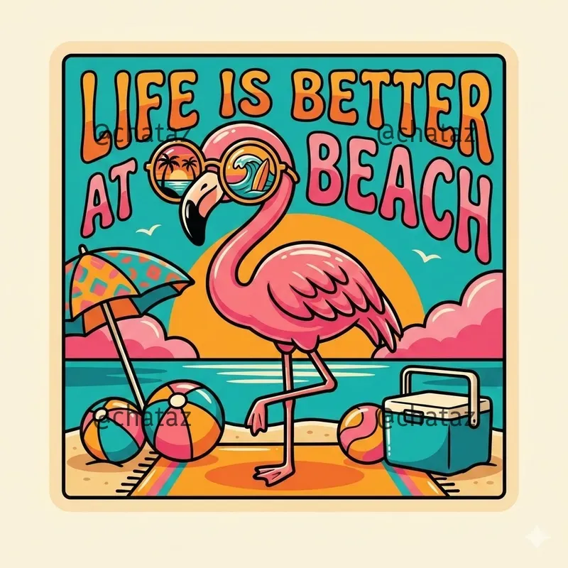 Retro Summer Sunglasses Illustrations