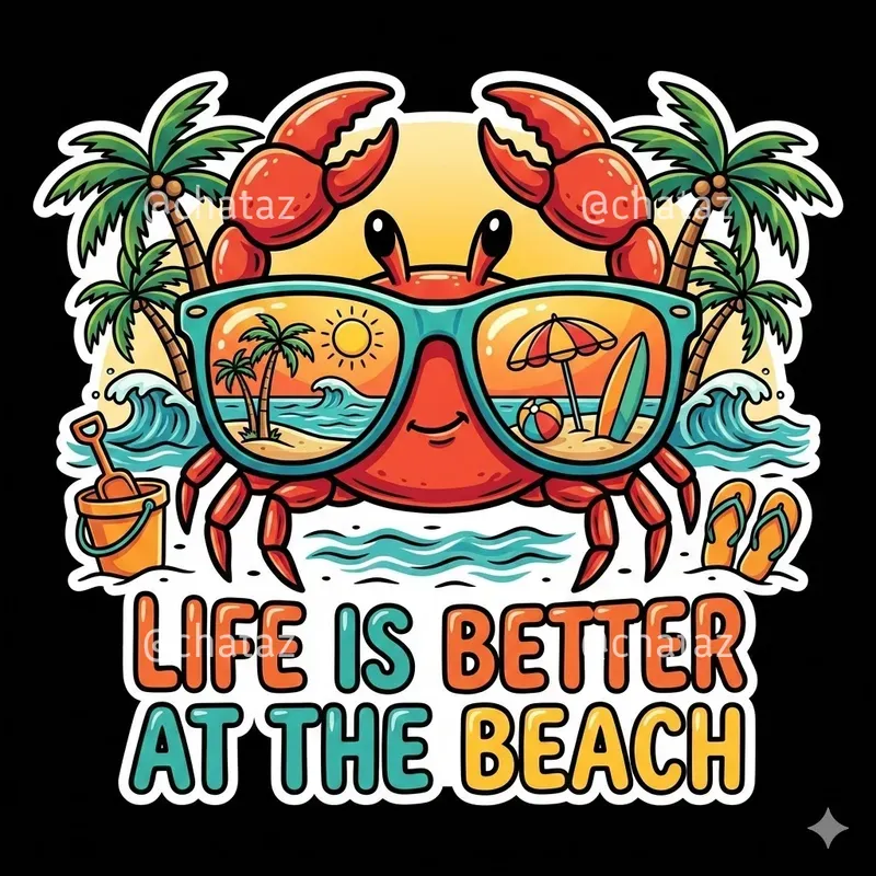 Retro Summer Sunglasses Illustrations