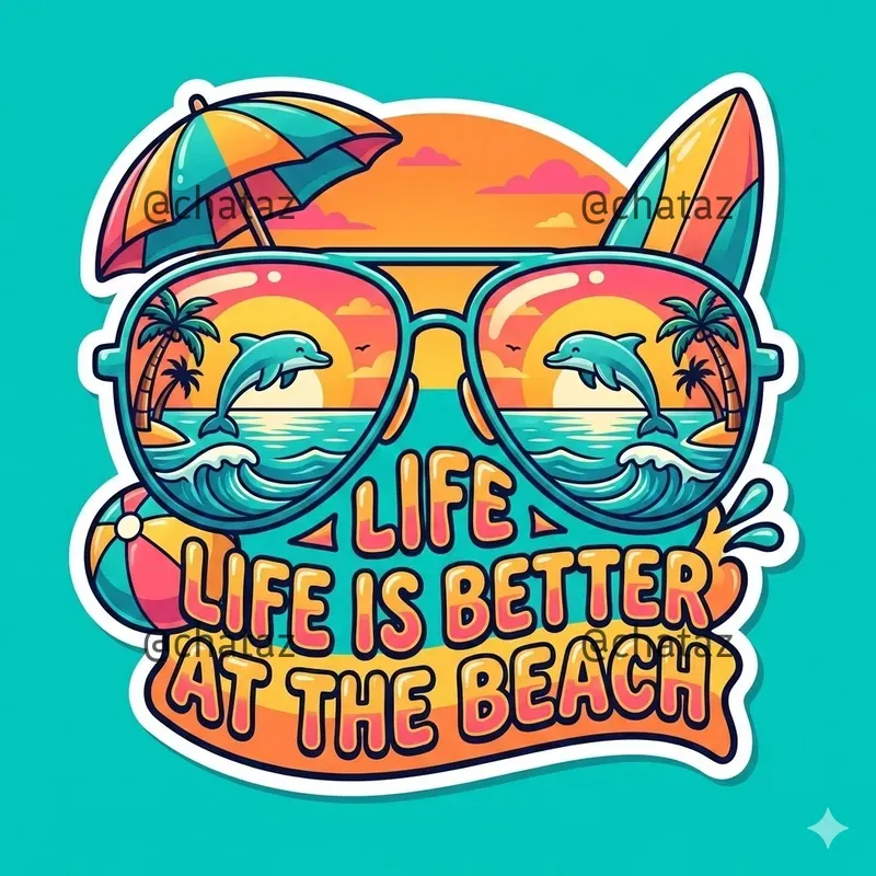 Retro Summer Sunglasses Illustrations