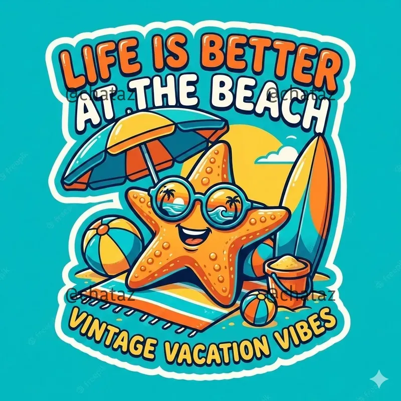 Retro Summer Sunglasses Illustrations