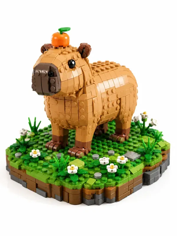 Cute 3D Isometric Lego Animals