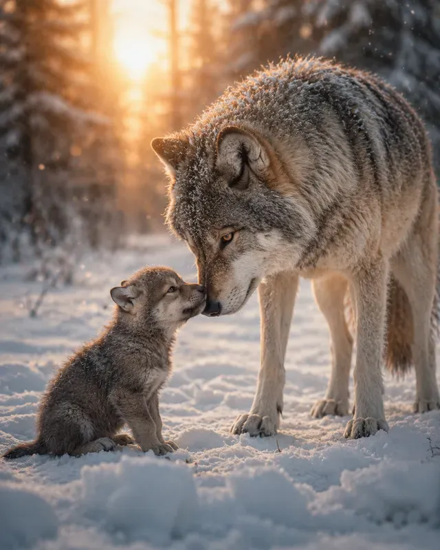 Emotional Mothers Day Animal Scenes