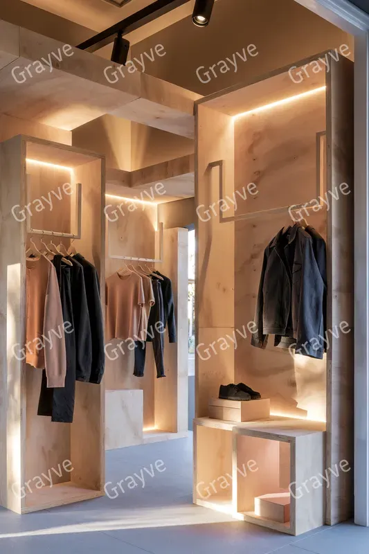 Modular Plywood Retail Popups