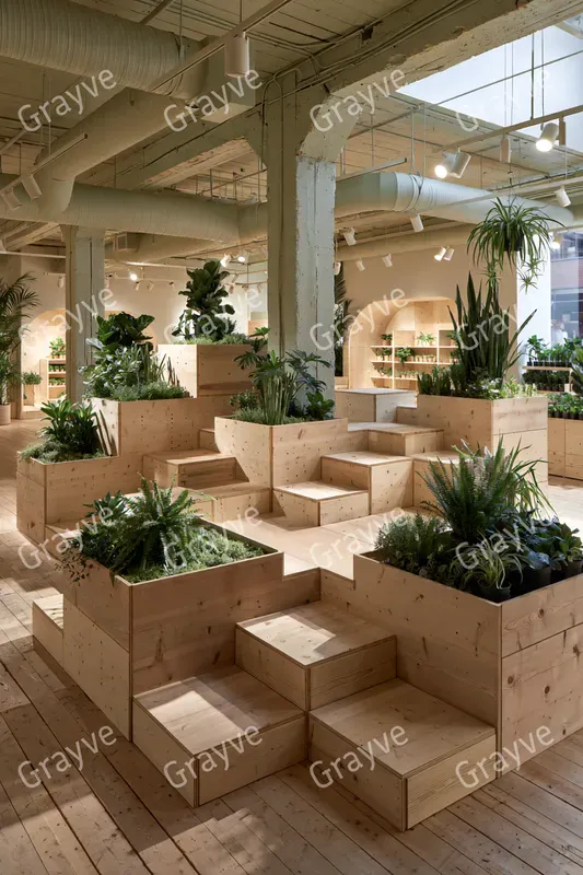Modular Plywood Retail Popups
