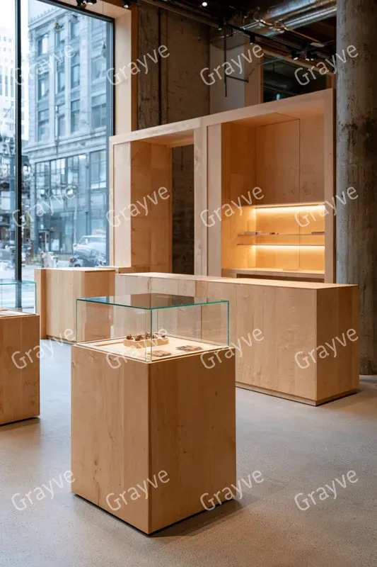 Modular Plywood Retail Popups