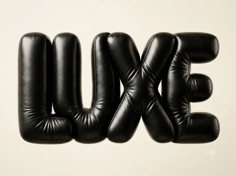 Leather Balloon 3D Typographies