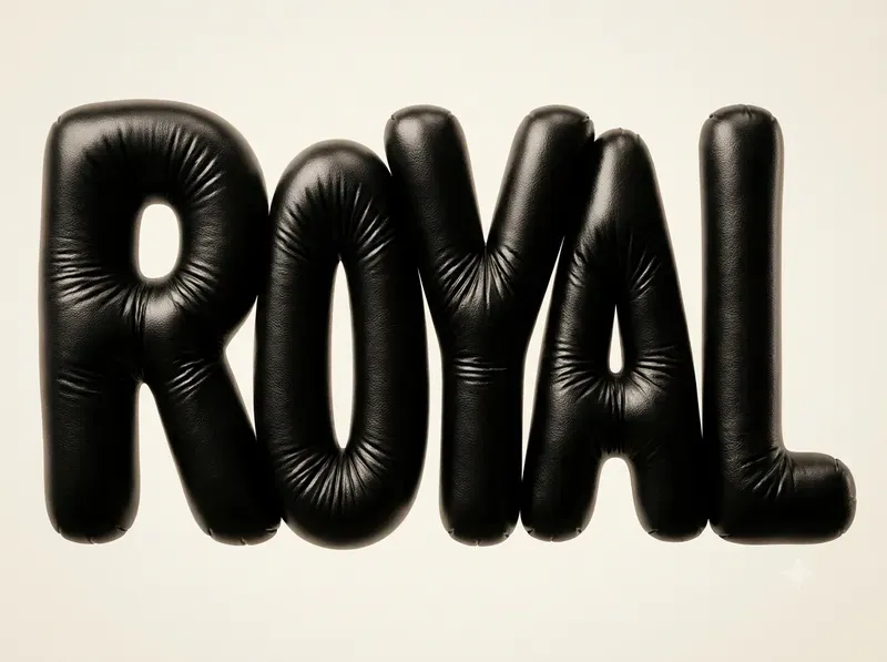 Leather Balloon 3D Typographies