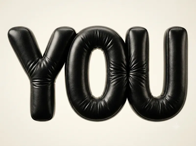Leather Balloon 3D Typographies