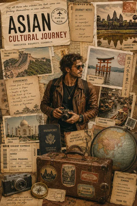 Vintage Travel Journal Collages