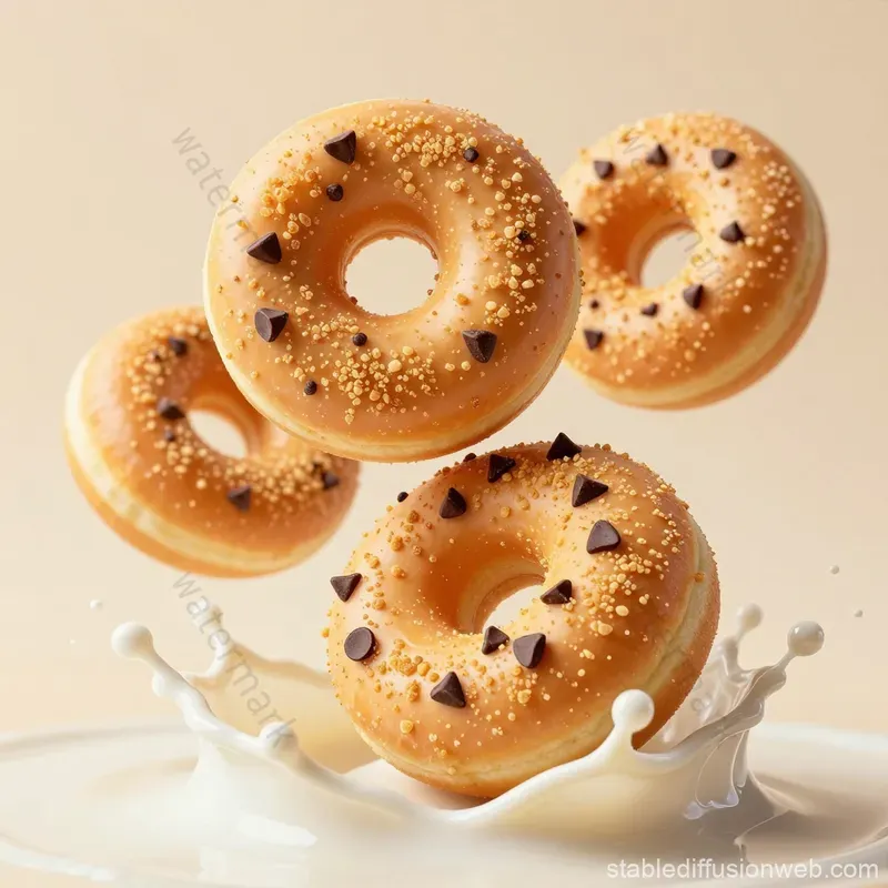 Floating Dessert Splashes