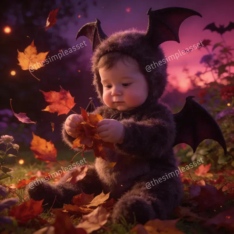Whimsical Kids Halloween Art