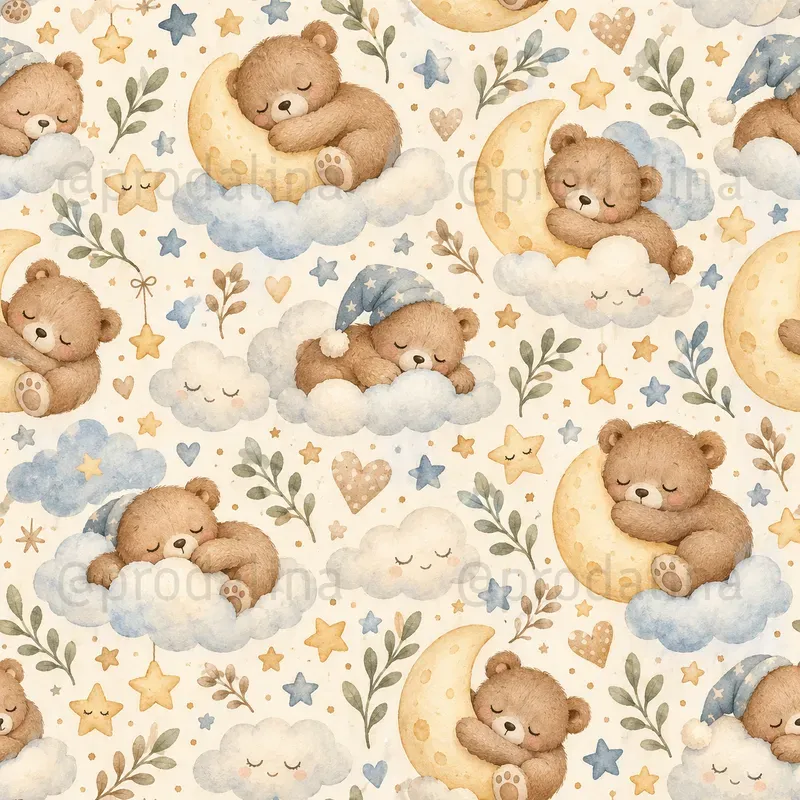 Cozy Baby Nursery Seamless Patterns