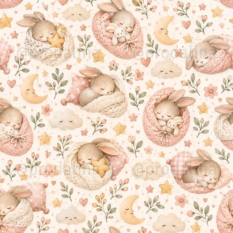 Cozy Baby Nursery Seamless Patterns