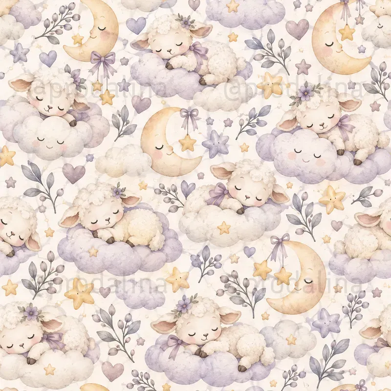 Cozy Baby Nursery Seamless Patterns