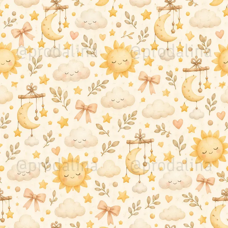 Cozy Baby Nursery Seamless Patterns
