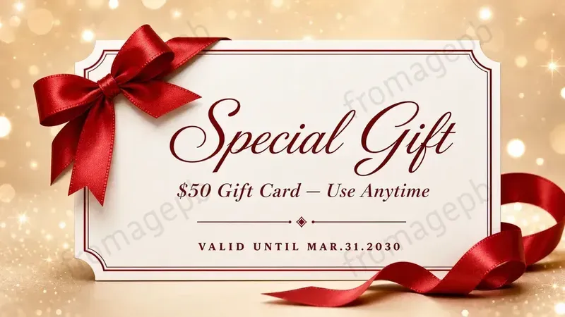 Luxury Gift Voucher Card Templates