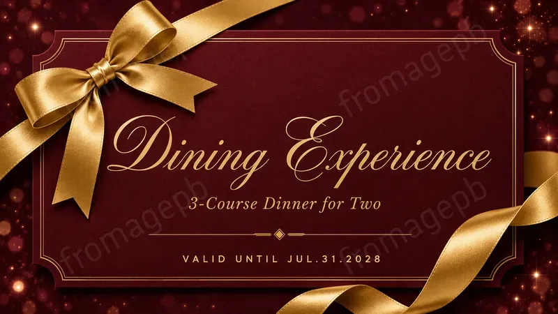 Luxury Gift Voucher Card Templates