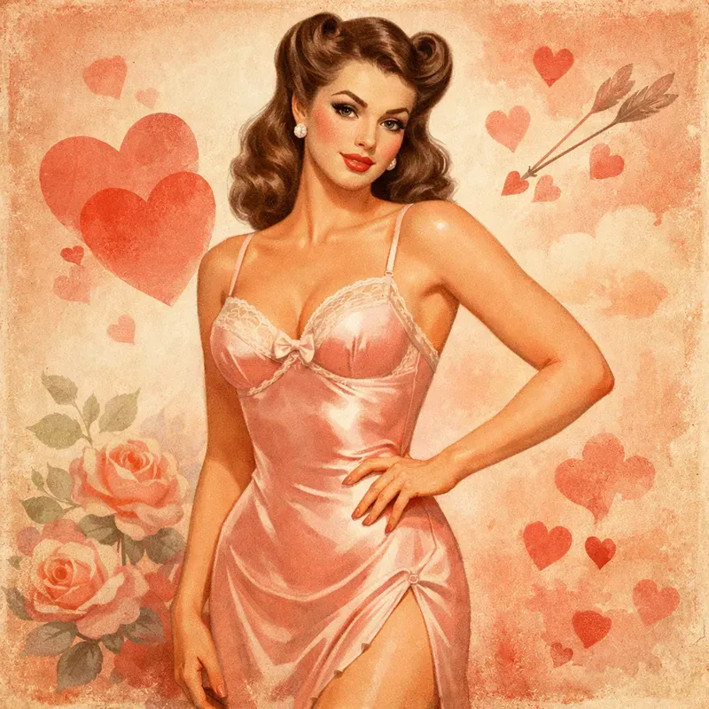 Vintage Valentine Fashion Women
