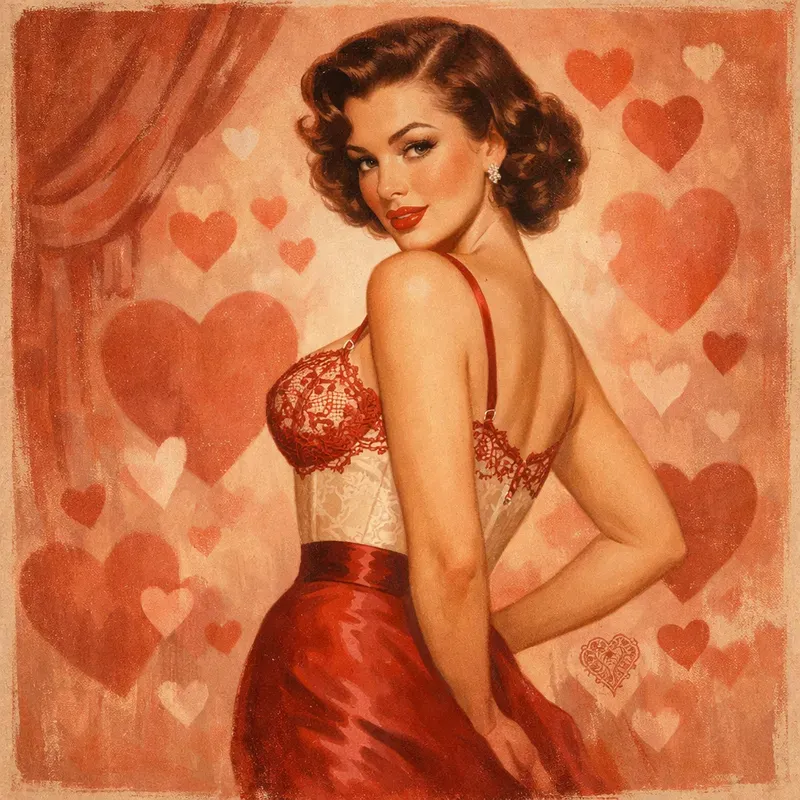 Vintage Valentine Fashion Women