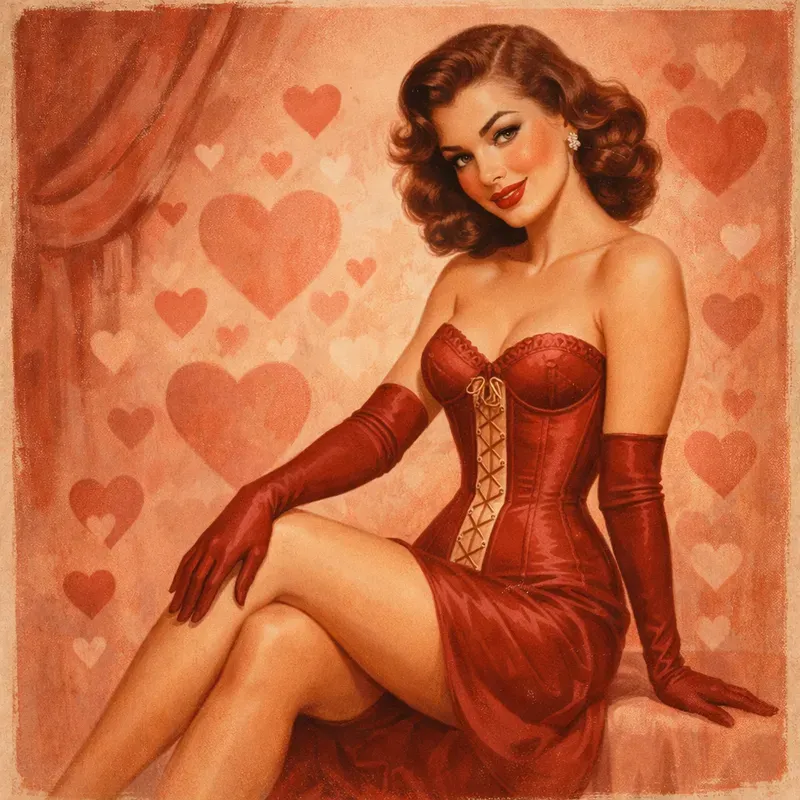 Vintage Valentine Fashion Women