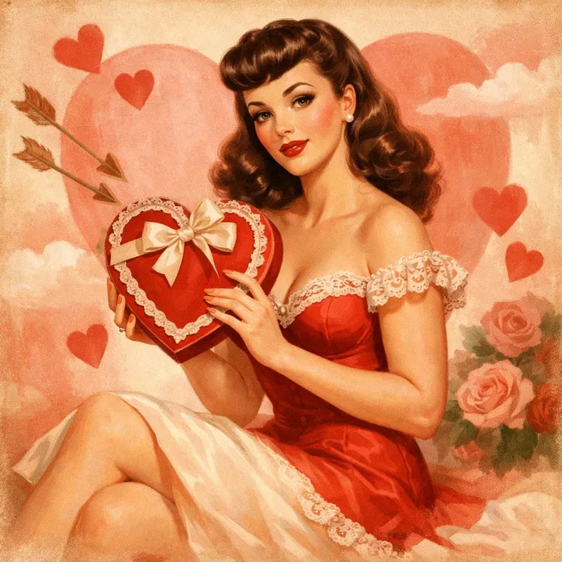 Vintage Valentine Fashion Women