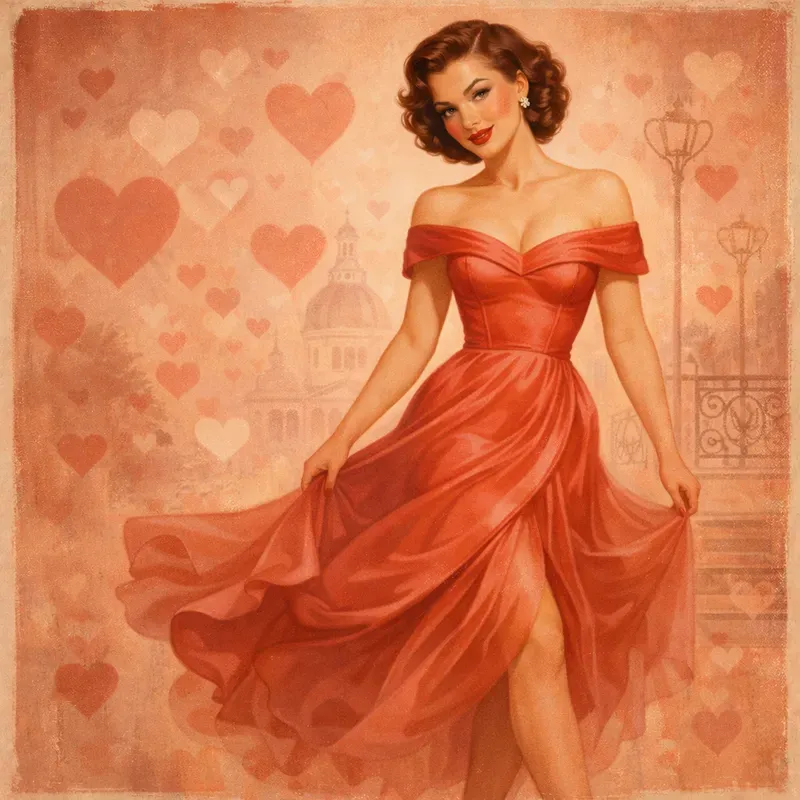 Vintage Valentine Fashion Women