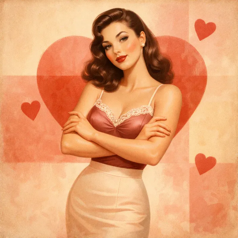 Vintage Valentine Fashion Women