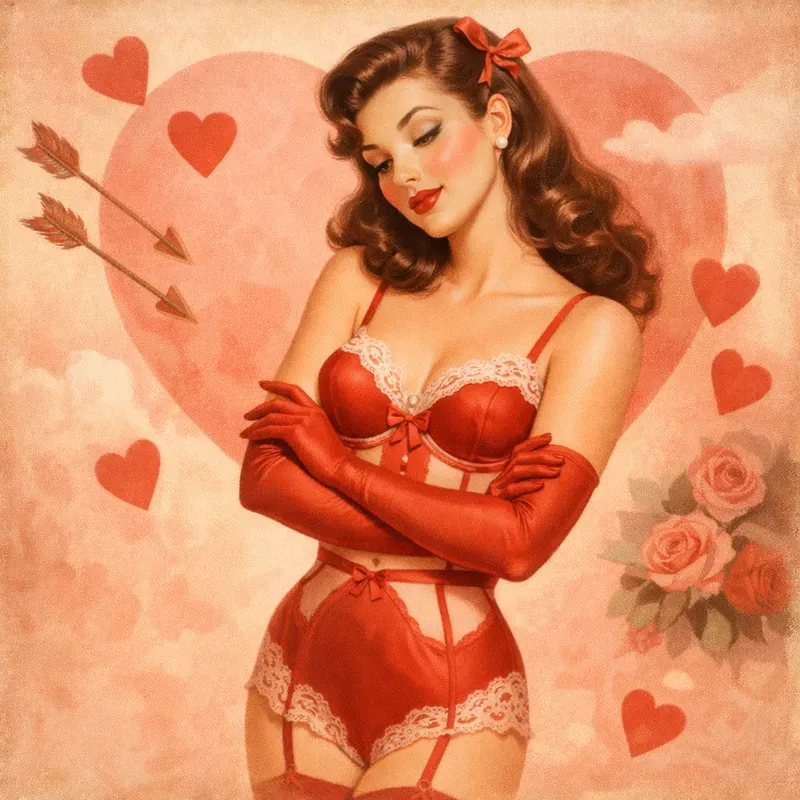 Vintage Valentine Fashion Women