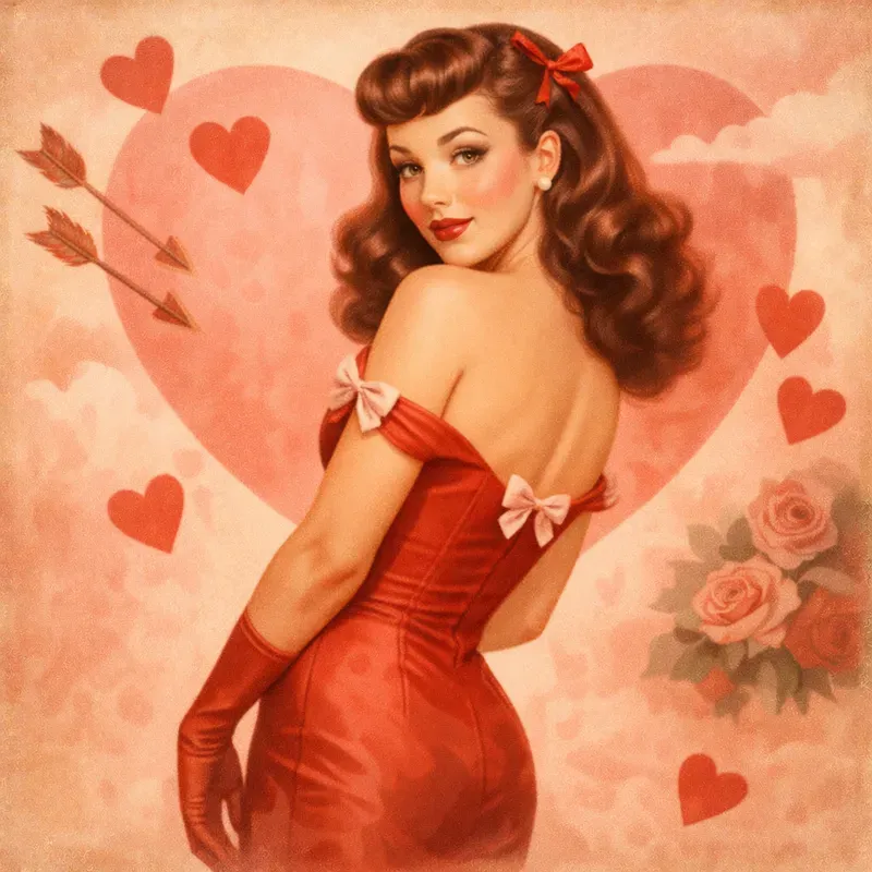 Vintage Valentine Fashion Women